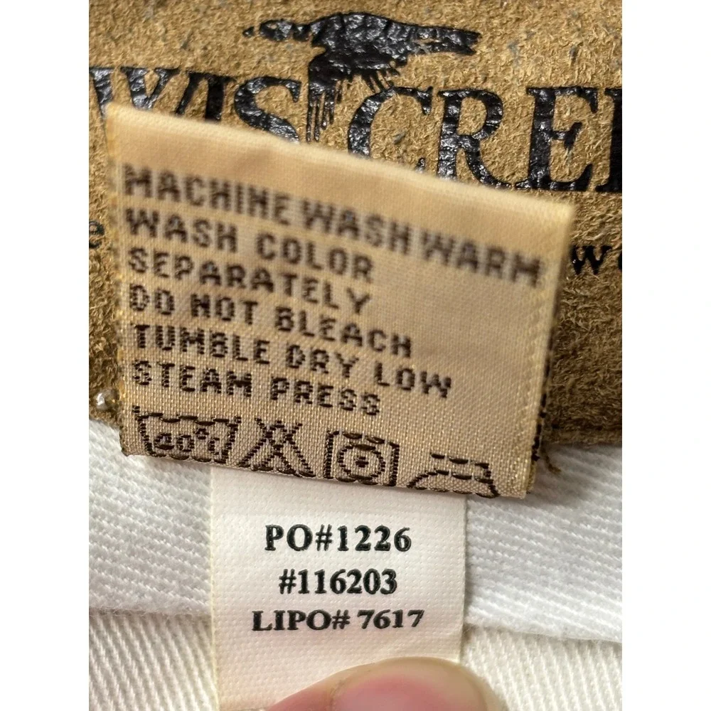 Lewis Creek American Countrywear Mens Blue Pleated Chino Pants 34 Cotton Twill